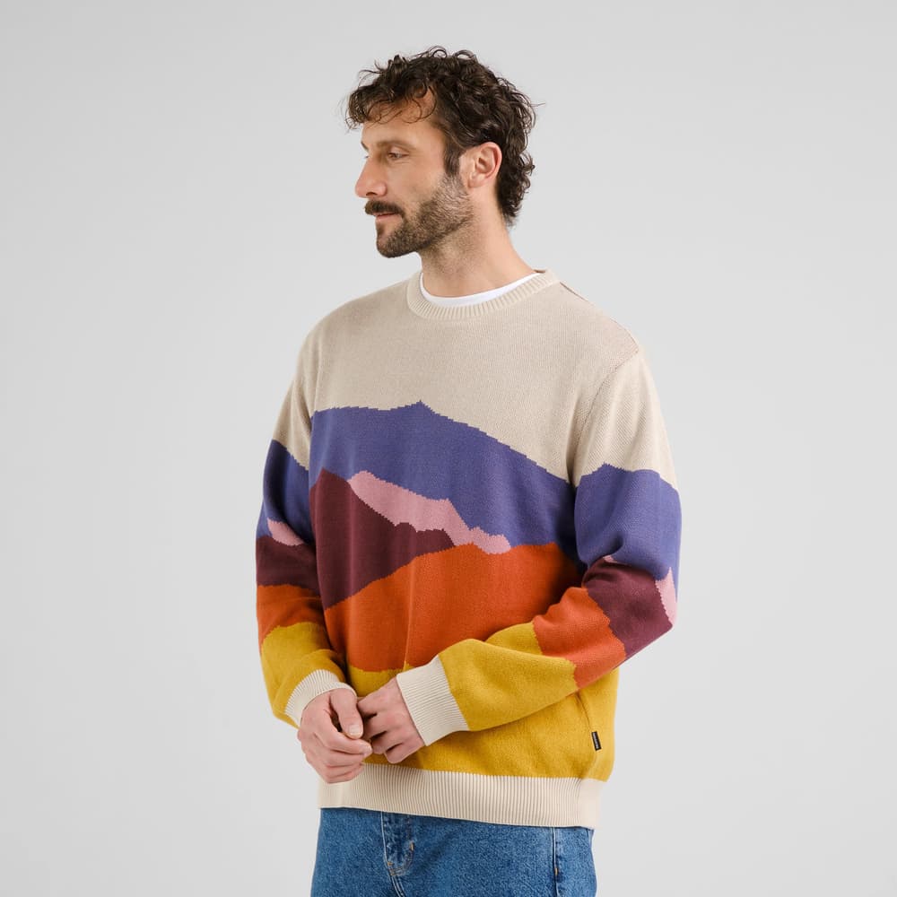 Sweater Mora Landscape Colors Multi Color