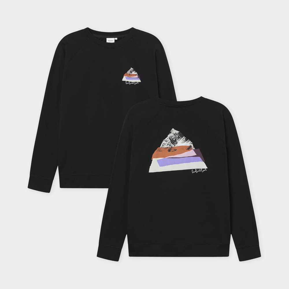 Sweatshirt Malmoe Cut Out Mountain Black