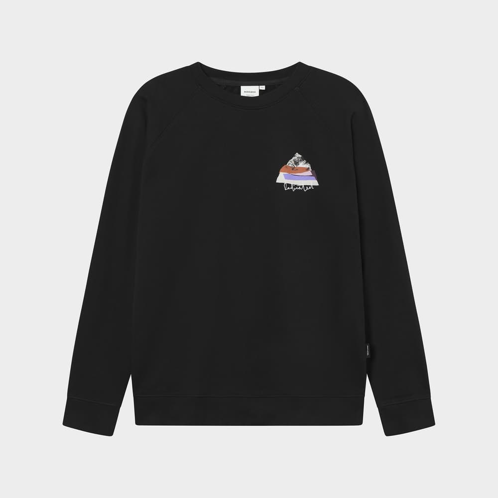 Sweatshirt Malmoe Cut Out Mountain Black