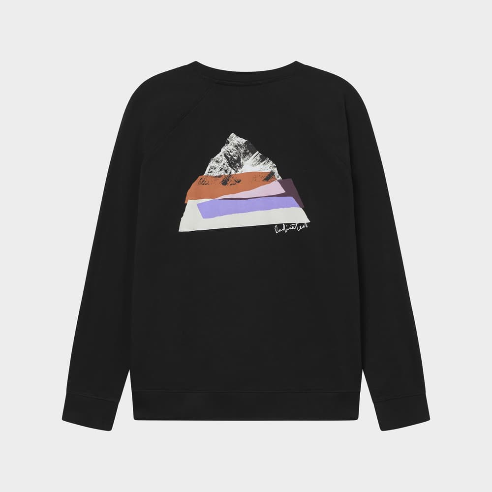 Sweatshirt Malmoe Cut Out Mountain Black
