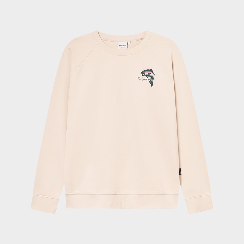 Sweatshirt Malmoe Cut Out Trout Oat White