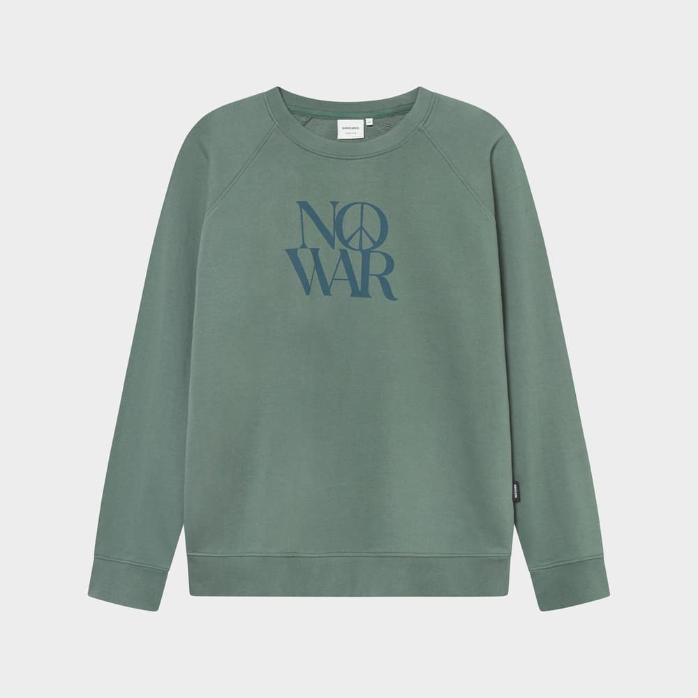 Sweatshirt Malmoe No War Forest Green