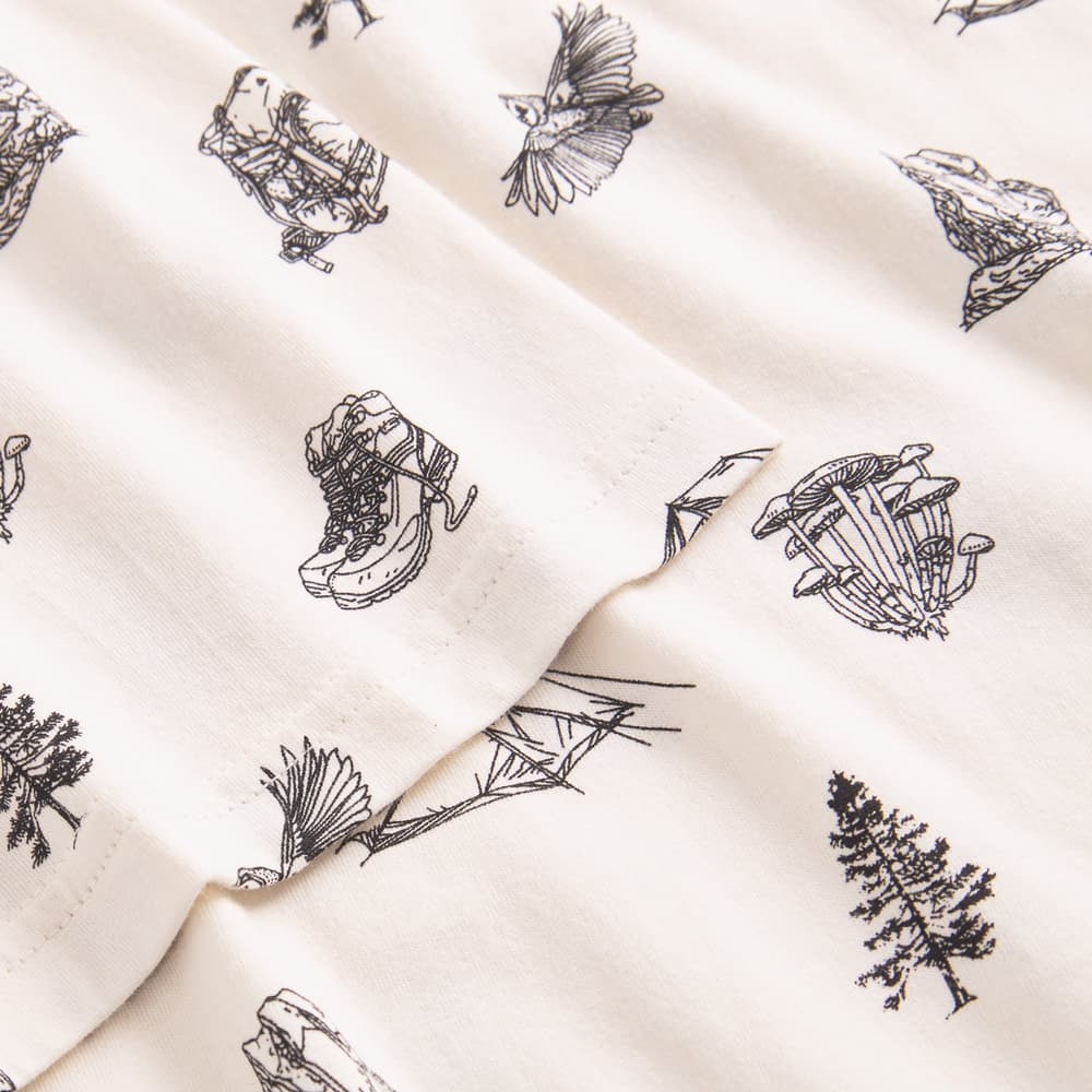 T-shirt Stockholm Go Outside AOP Off-White