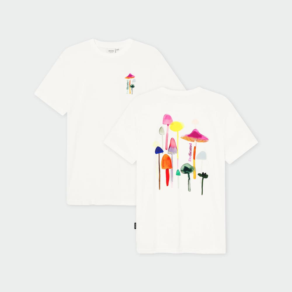 T-shirt Stockholm Color Mushrooms Off White