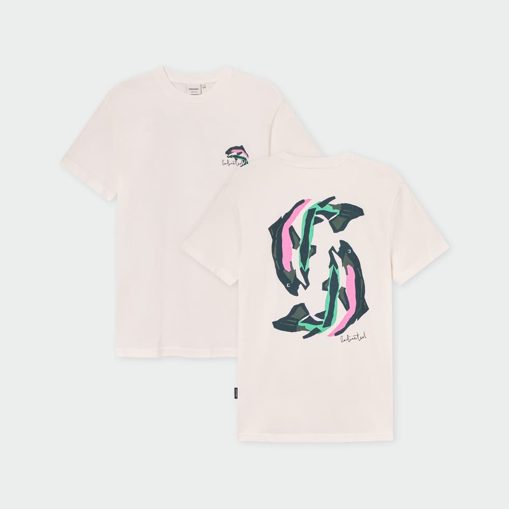 T-shirt Stockholm Cut Out Trout Off-White