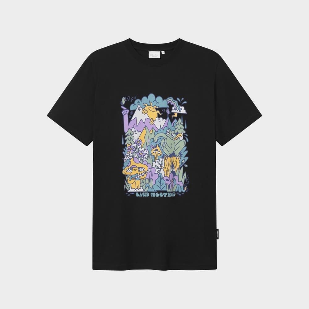 T-shirt Stockholm Band Together Black
