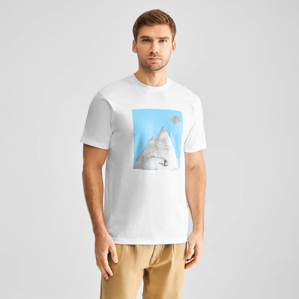 T-shirt Stockholm Ski Cut Out White