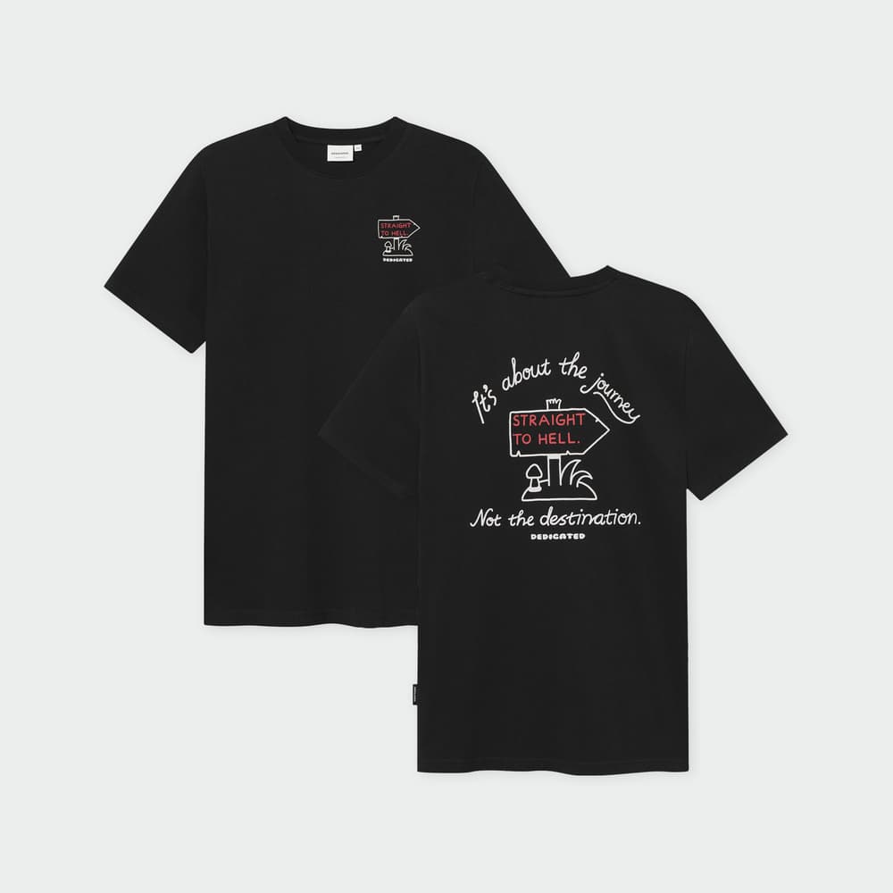 T-shirt Stockholm Straight To Hell Black