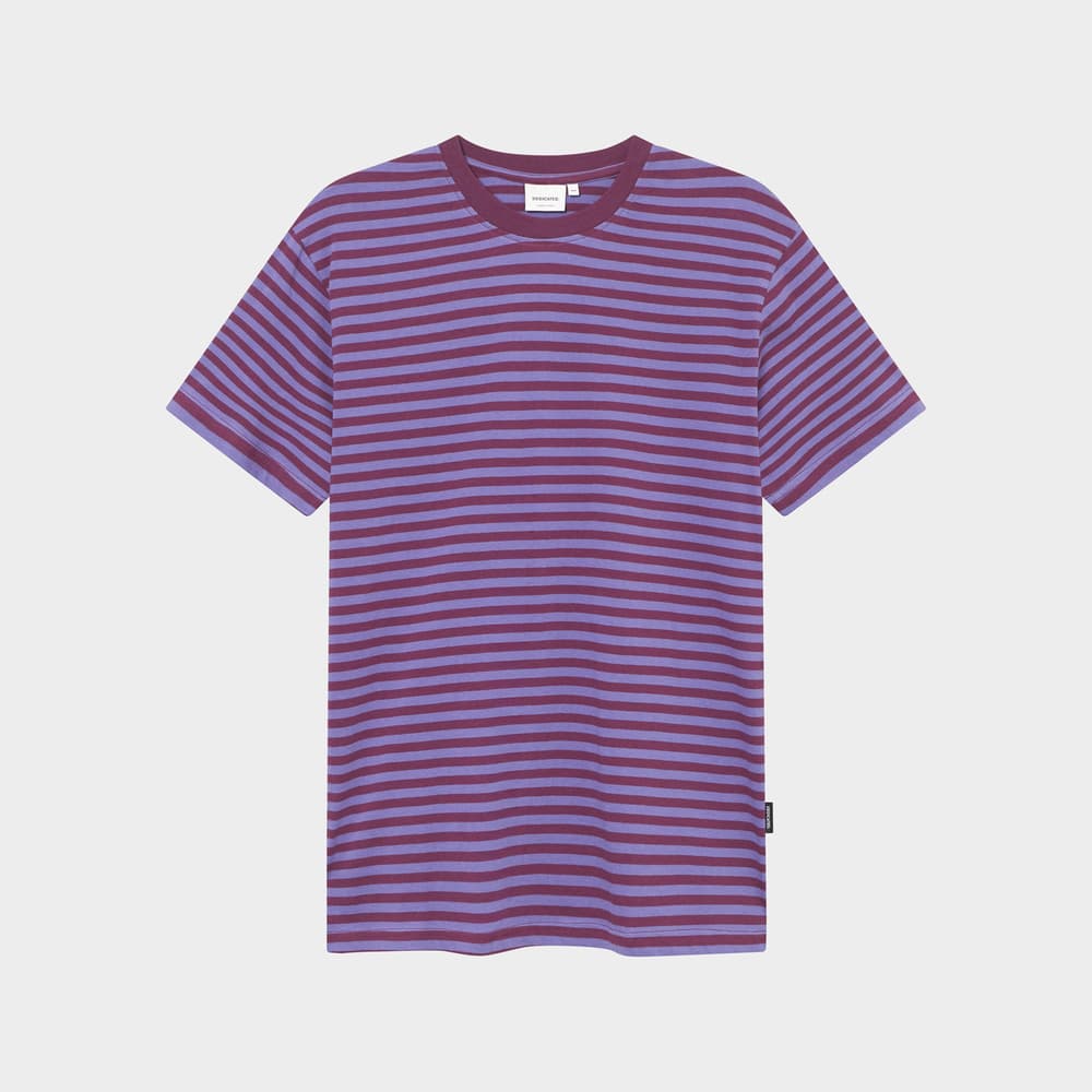 T-shirt Stockholm Stripes Fig Red