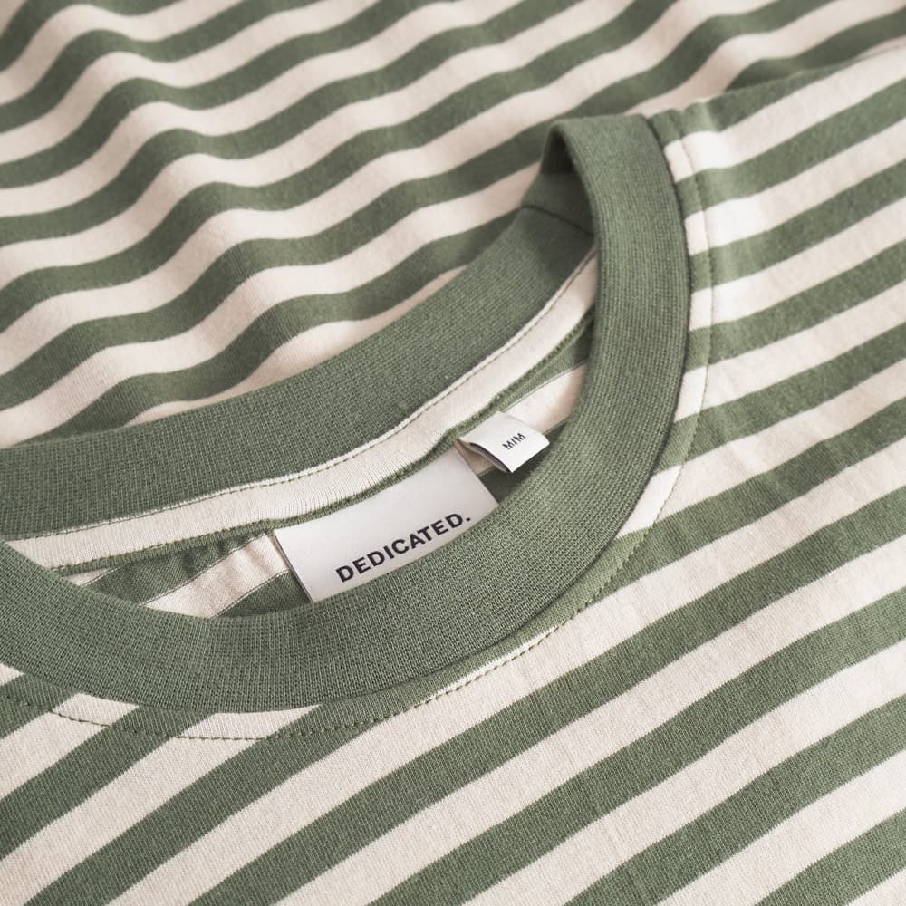 T-shirt Stockholm Stripes Leaf Green