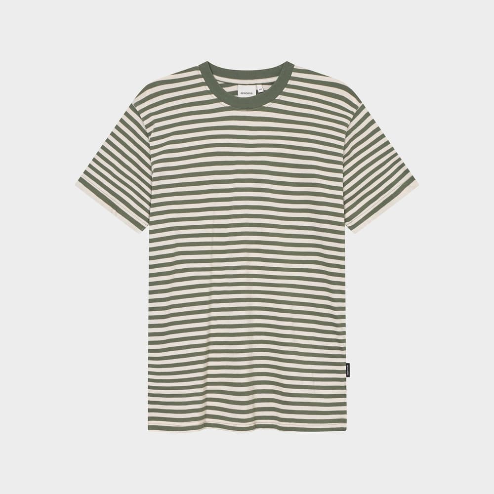 T-shirt Stockholm Stripes Leaf Green