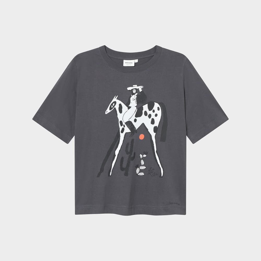 T-shirt Vadstena Cowgirl Charcoal