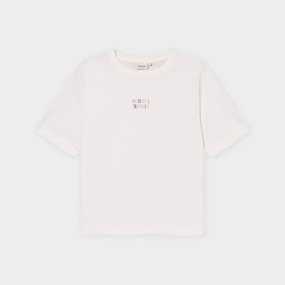 T-shirt Vadstena God is a Woman Off-White
