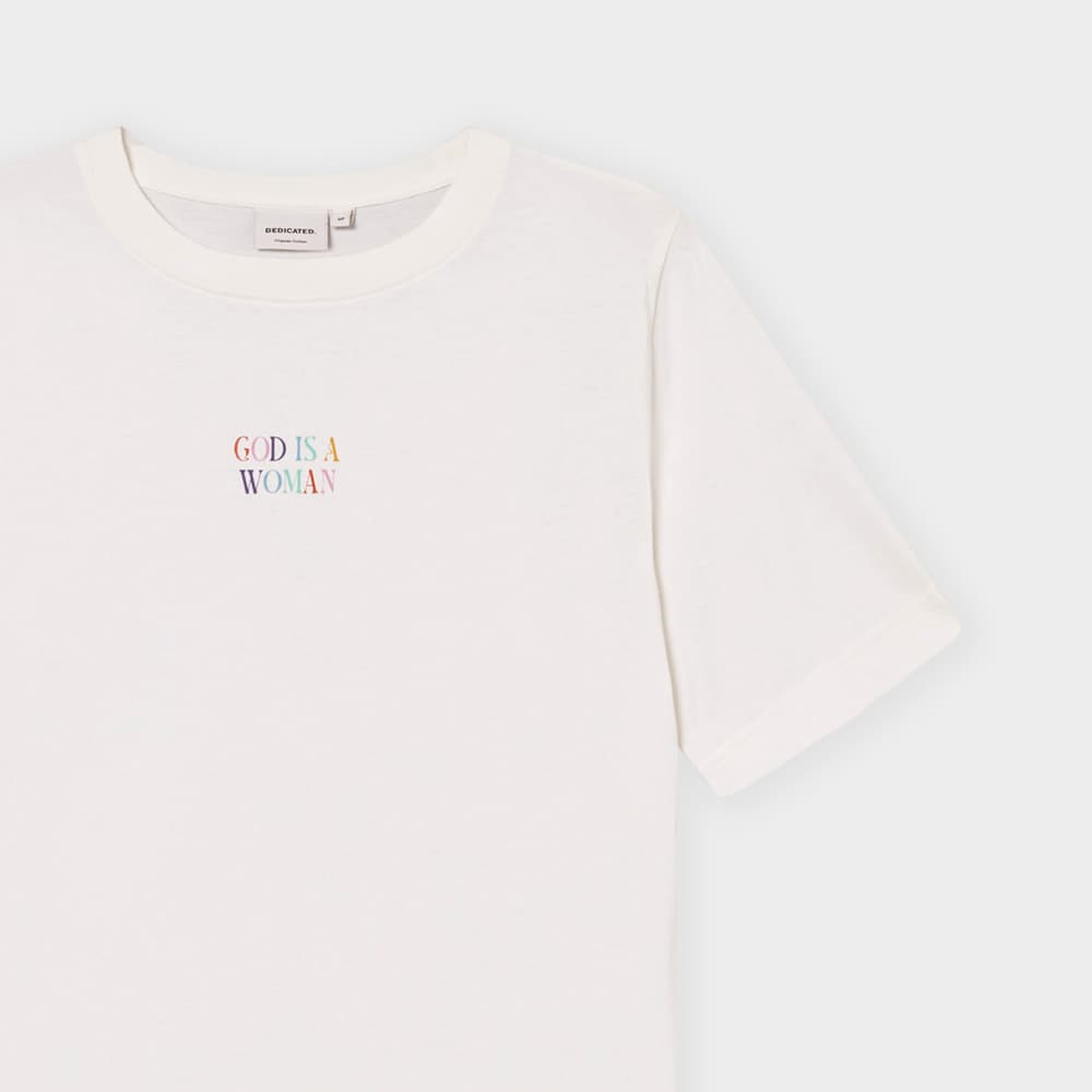 T-shirt Vadstena God is a Woman Off-White