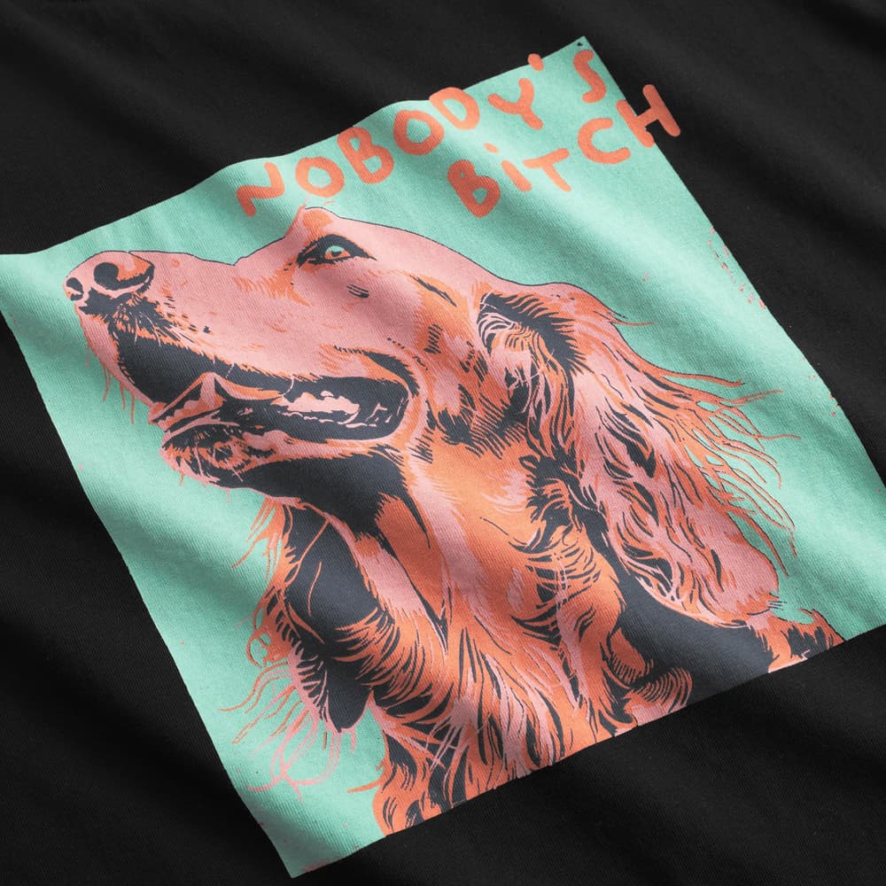 T-shirt Vadstena Nobody's B Black