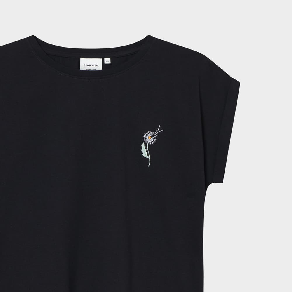 T-shirt Visby Dandelion EMB Black