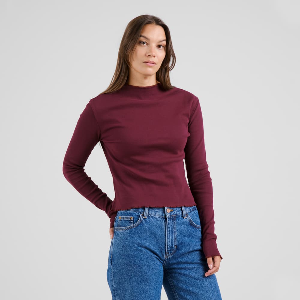 Rib Top Ryd Fig Red