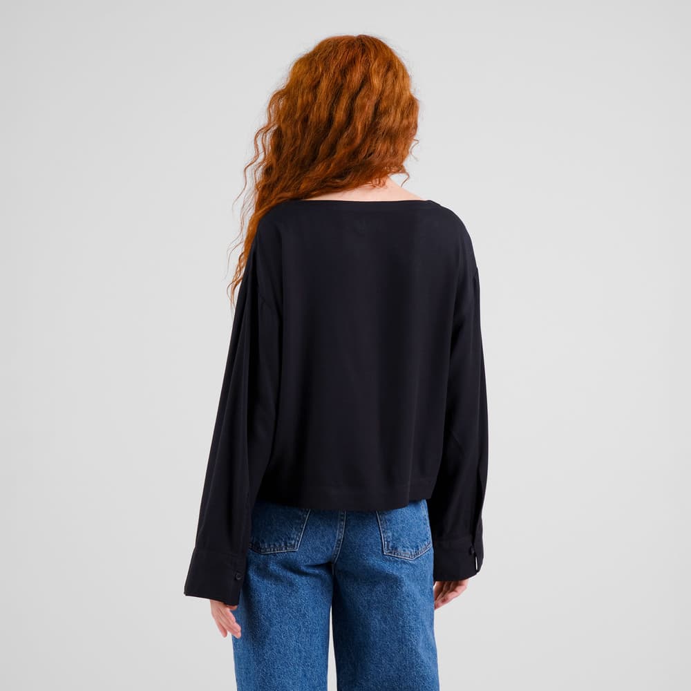 Top Udda Heavy Viscose Black