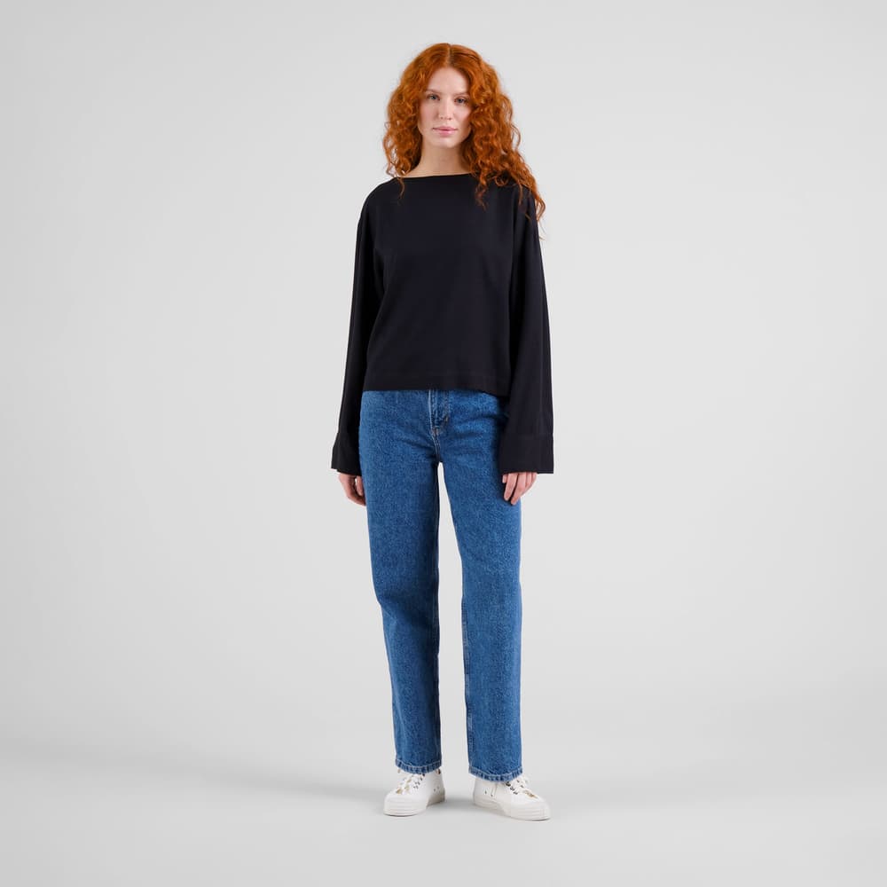 Top Udda Heavy Viscose Black