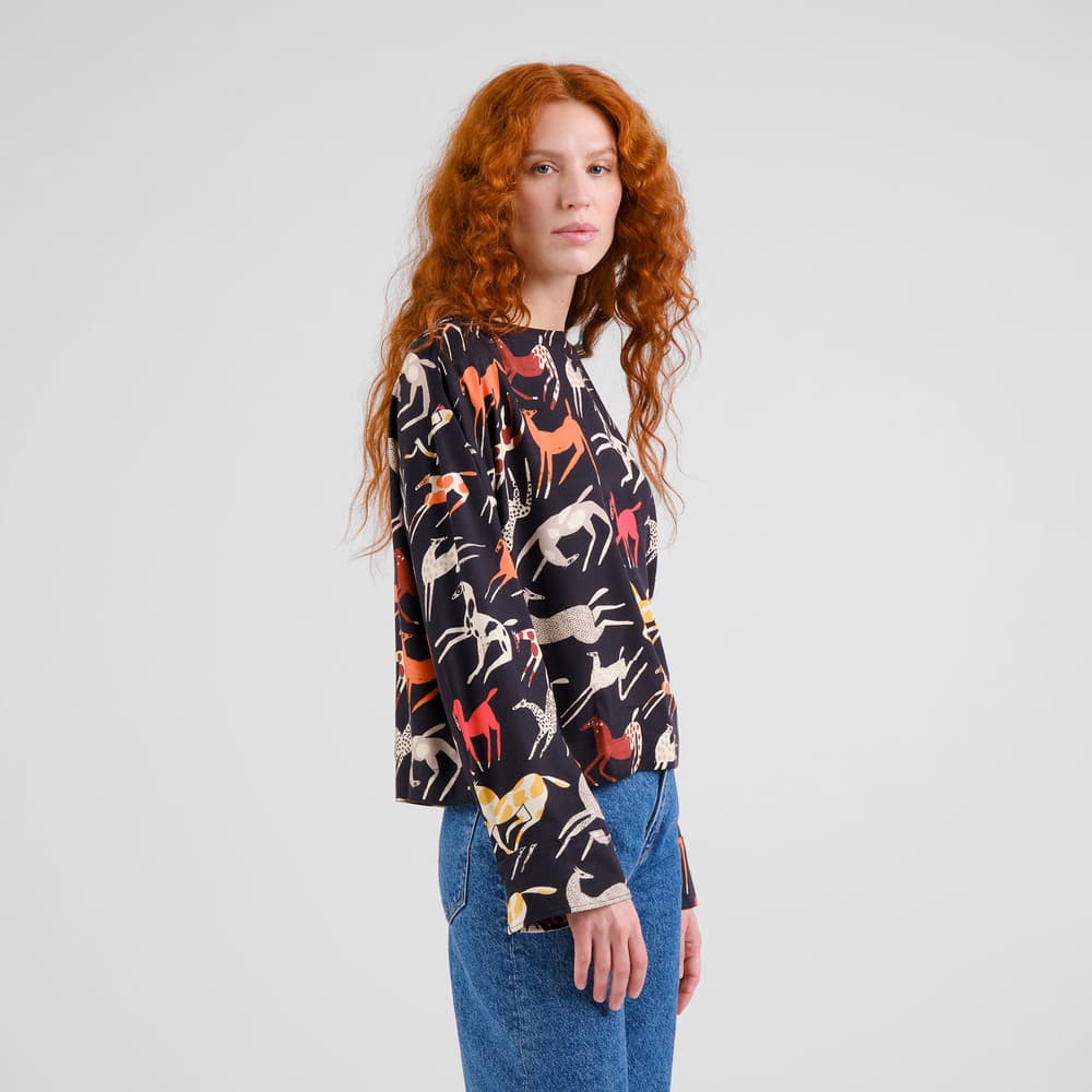 Top Udda Mustang Party Black