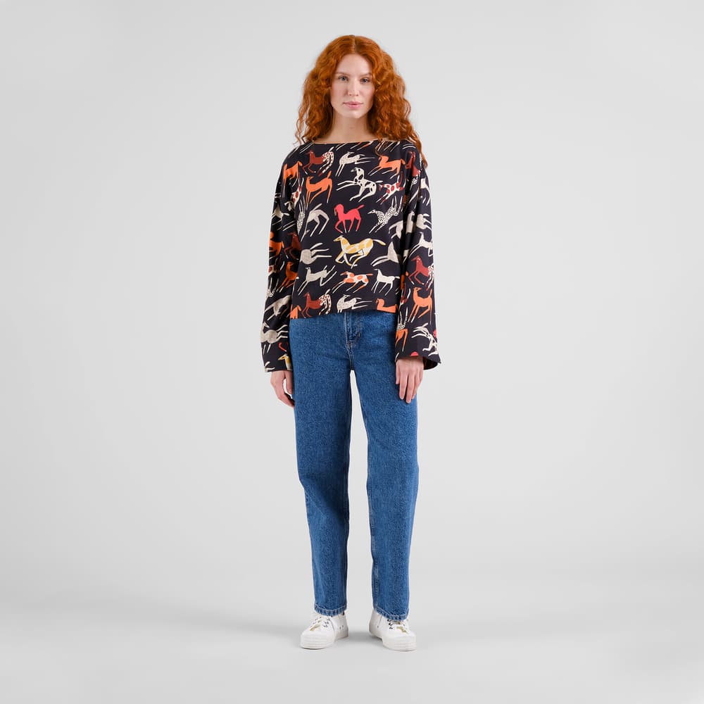 Top Udda Mustang Party Black