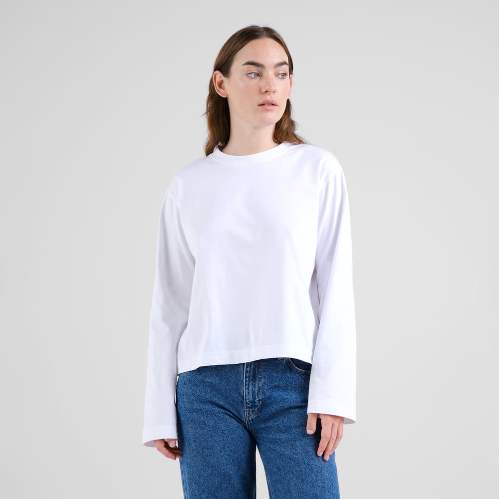 T-shirt Long Sleeve Vreta White