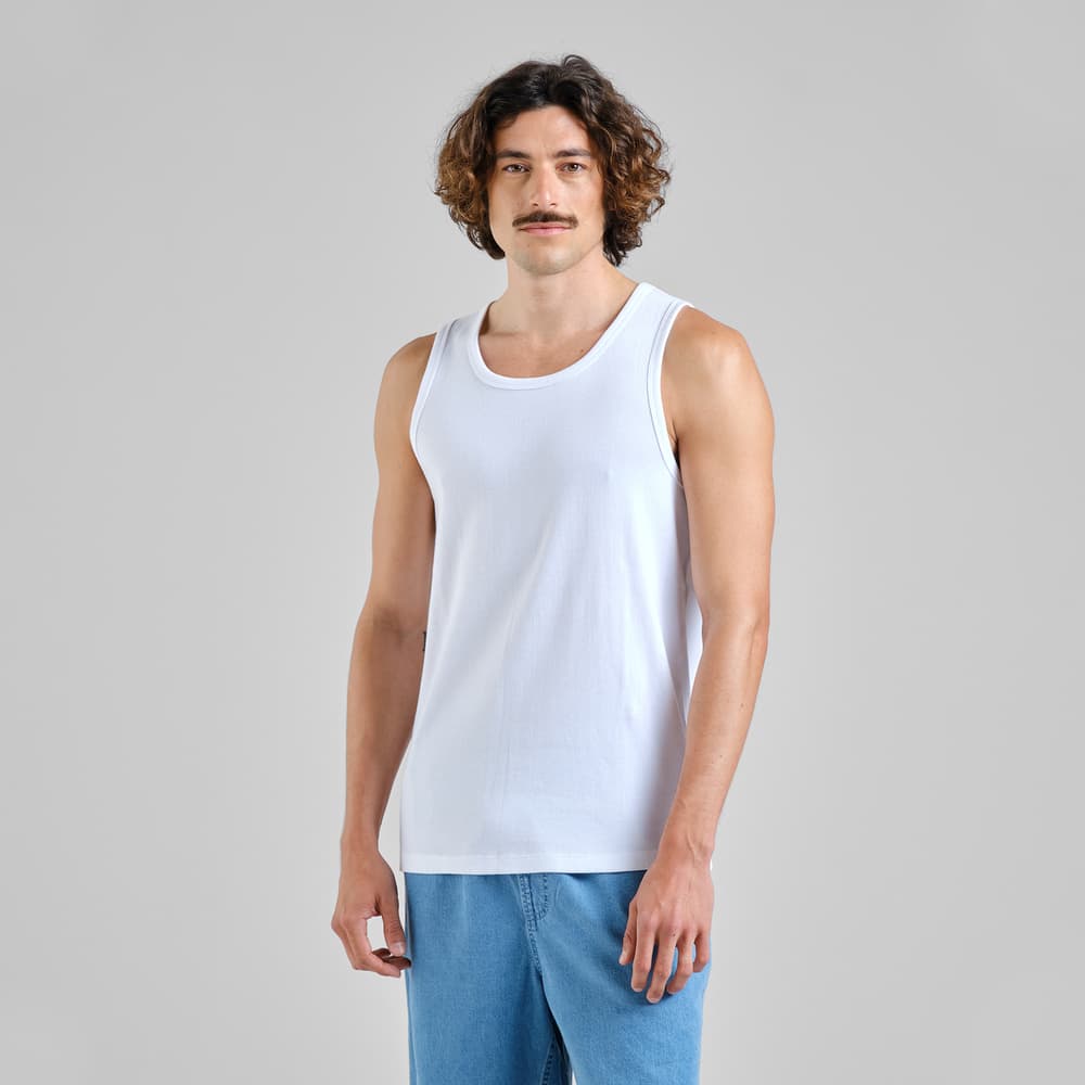 Rib Tank Top Forsa White