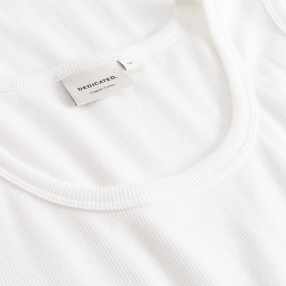 Rib Tank Top Forsa White