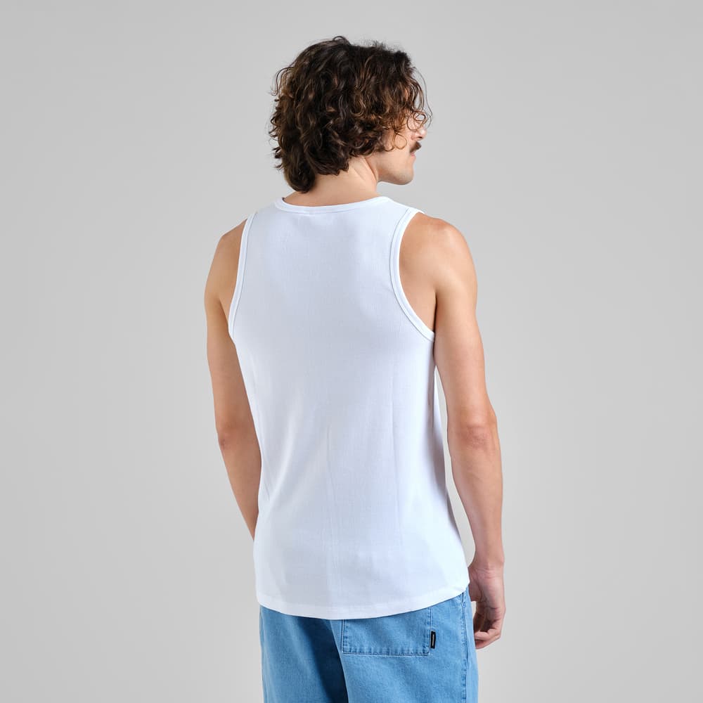 Rib Tank Top Forsa White