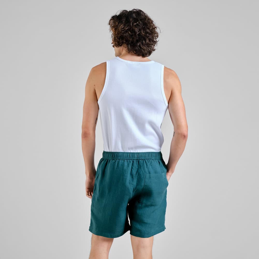 Shorts Sibbarp Linen Mediterranea Green