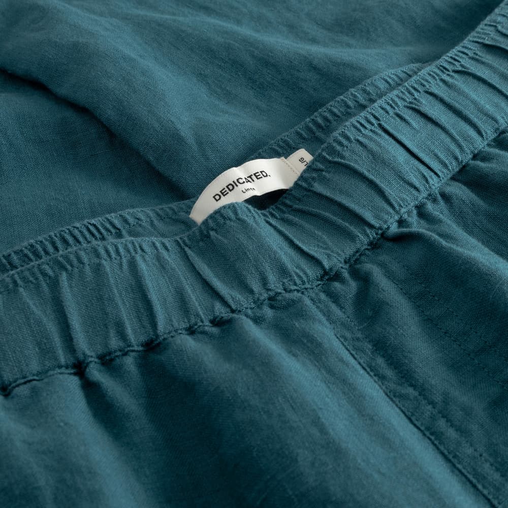 Pants Borrby Linen Mediterranea Green