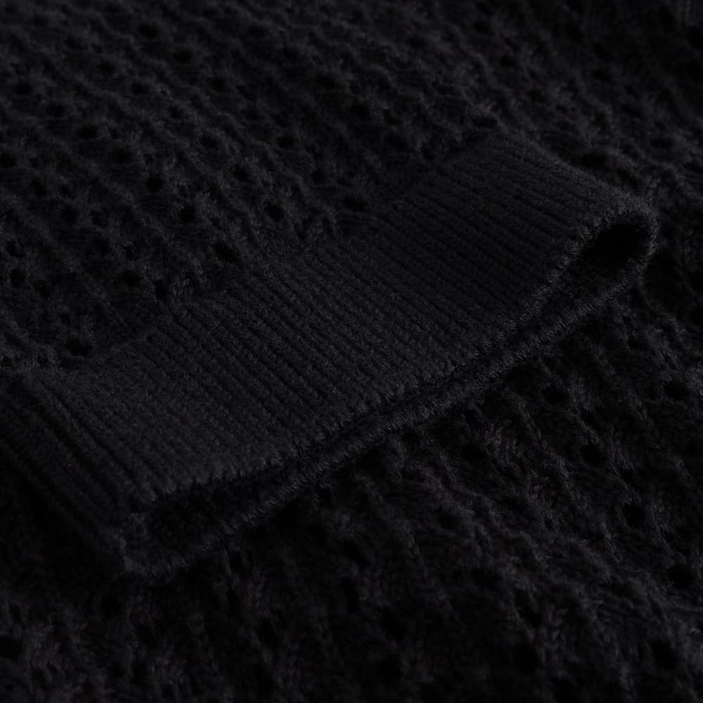 Knitted T-shirt Flen Crochet Black