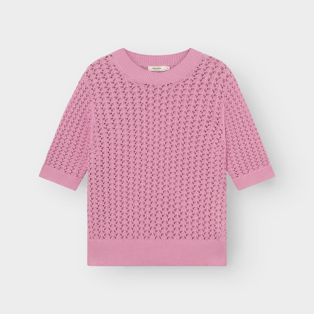 Knitted T-shirt Flen Crochet Moonlite Pink