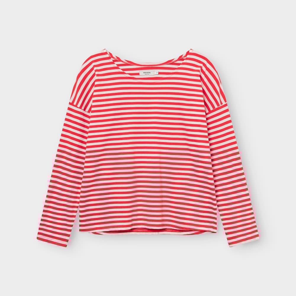 Top Humledal Stripes Grenadine Red
