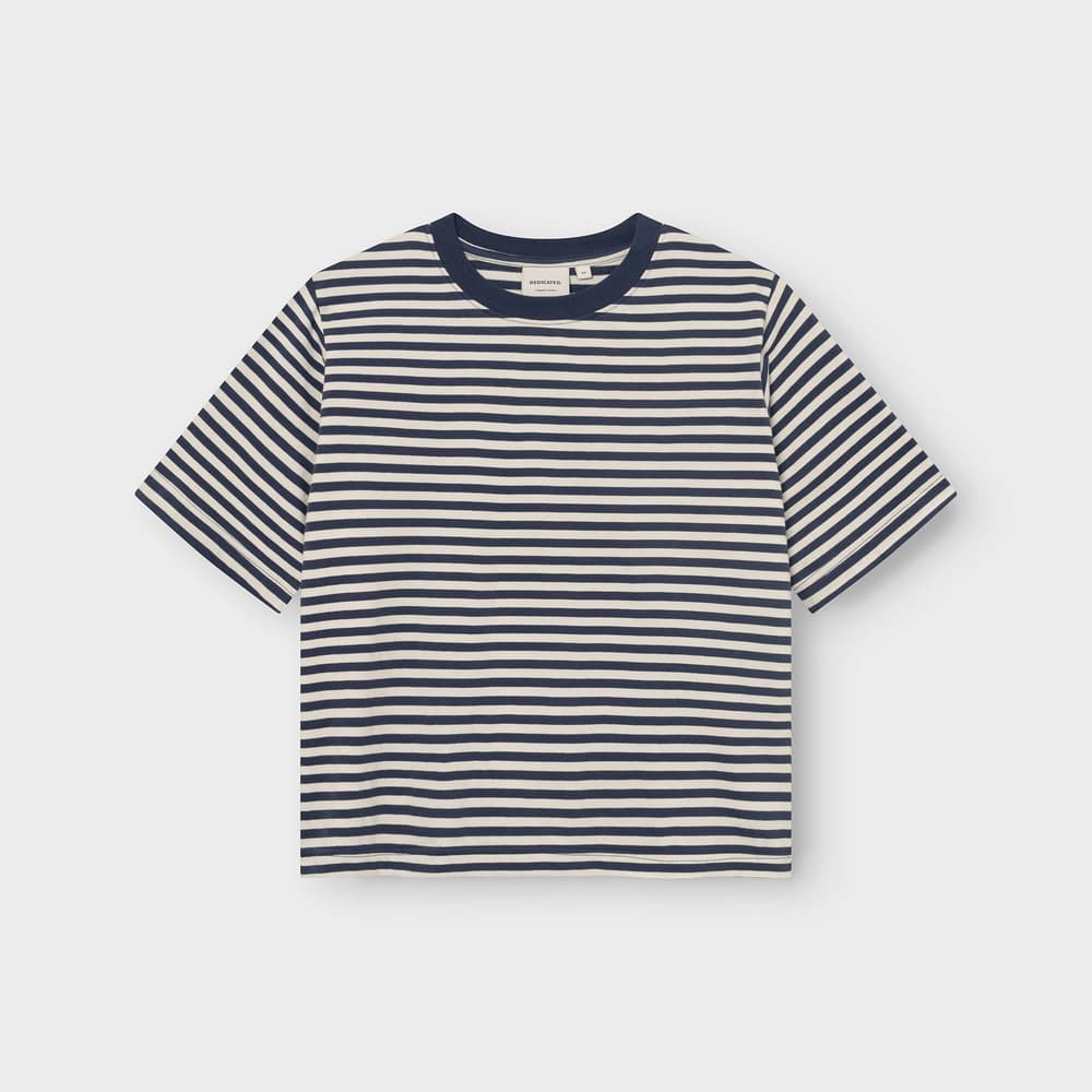 T-shirt Vadstena Stripes Insignia Blue