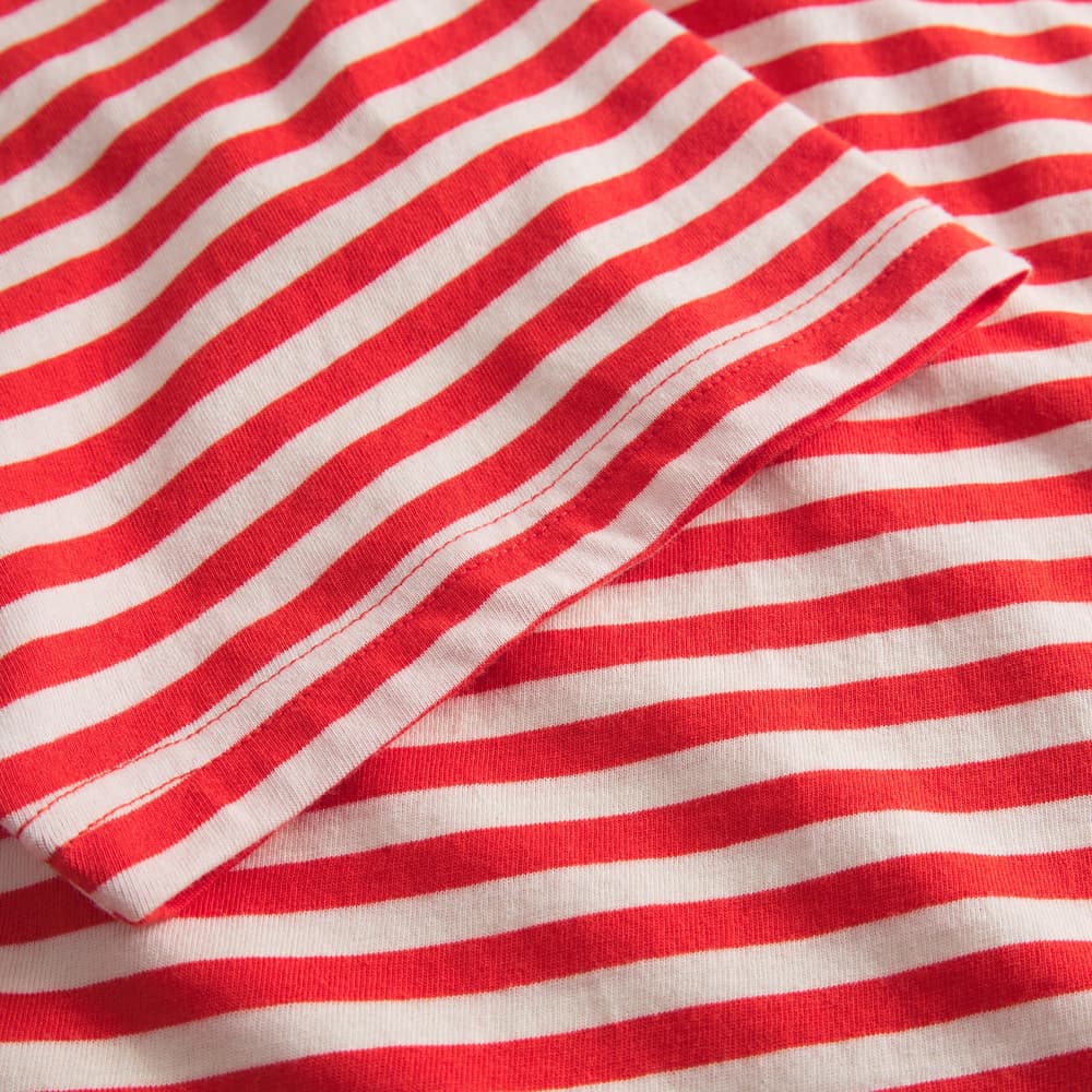 T-shirt Stockholm Stripes Grenadine Red