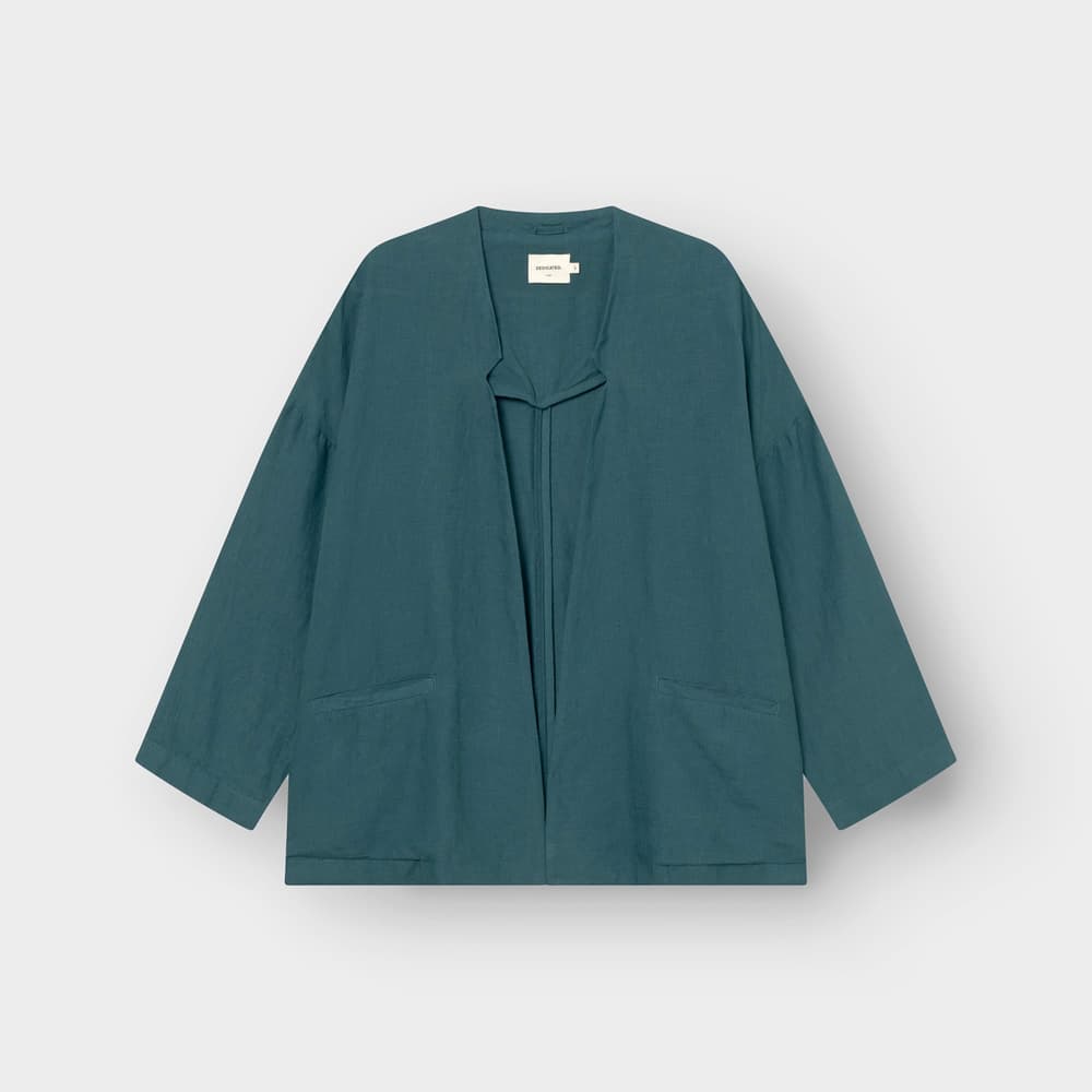 Loose Blazer Tanto Linen Mediterranea Green