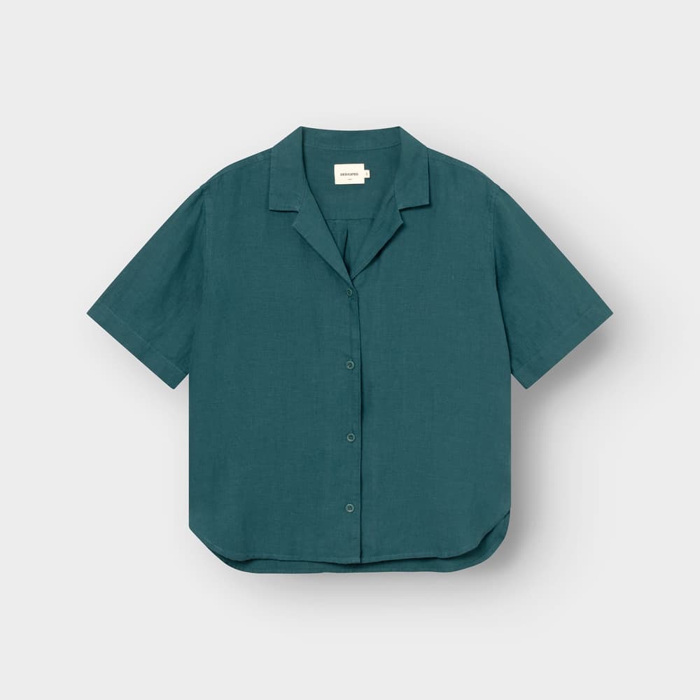 Shirt Torup Linen Mediterranea Green