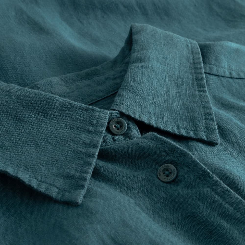 Shirt Dress Ripa Linen Mediterranea Green