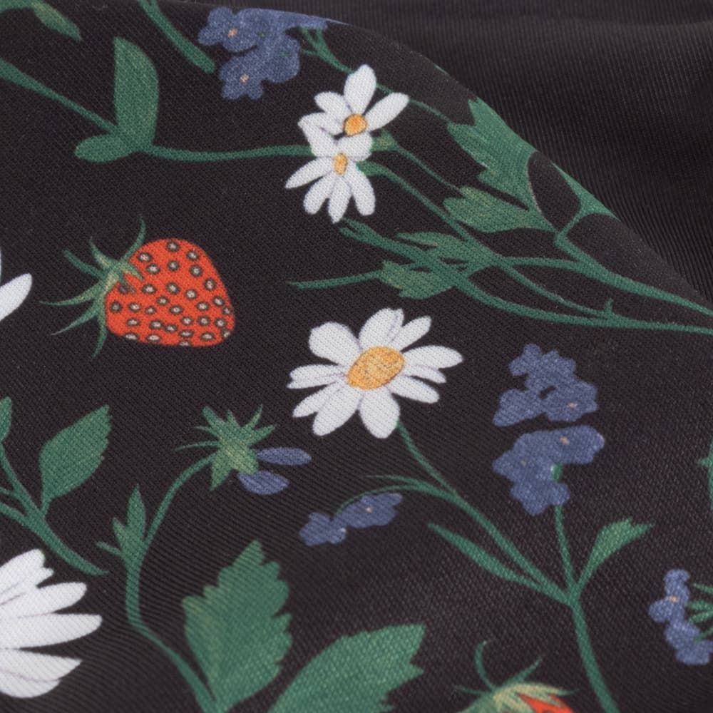 Bikini Top Orust Strawberry Field Black