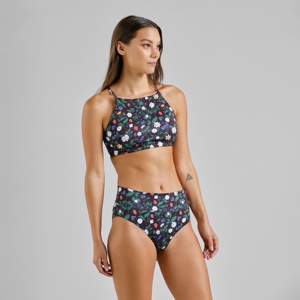 Bikini Top Orust Strawberry Field Black