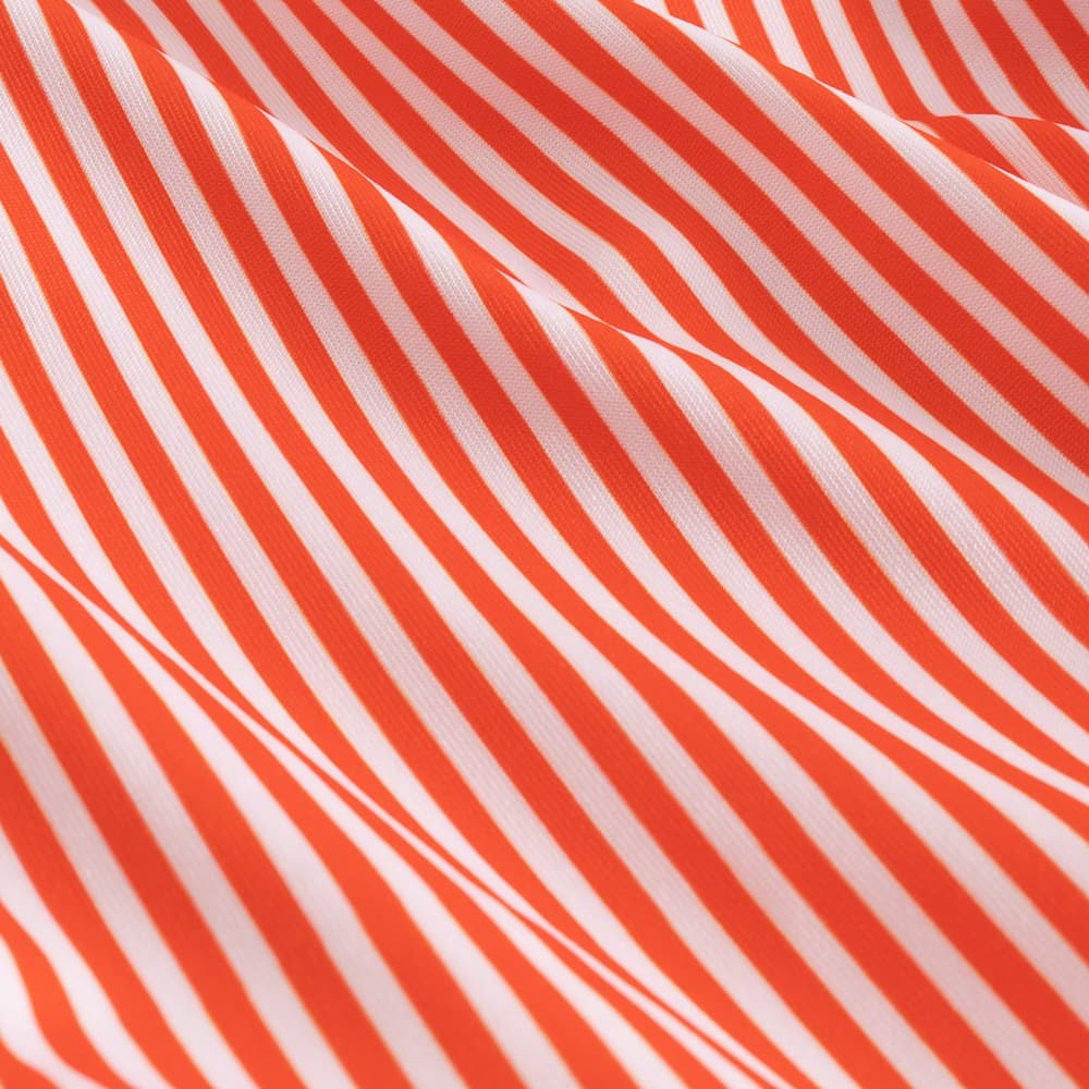 Wrap Swimsuit Klinte Thin Stripe Grenadine Red