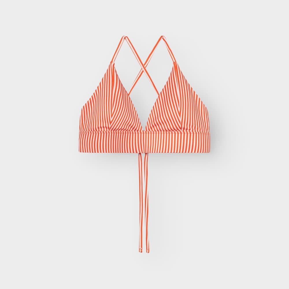 Bikini Top Alva Thin Stripe Grenadine Red