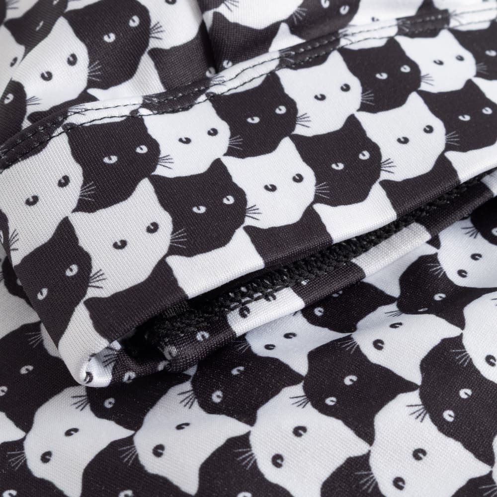 Bikini Top Alva Pepita Cats Black