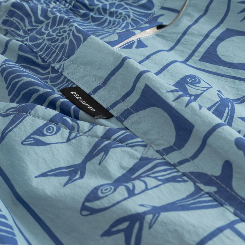 Swim Shorts Birka Ocean Squares Blue