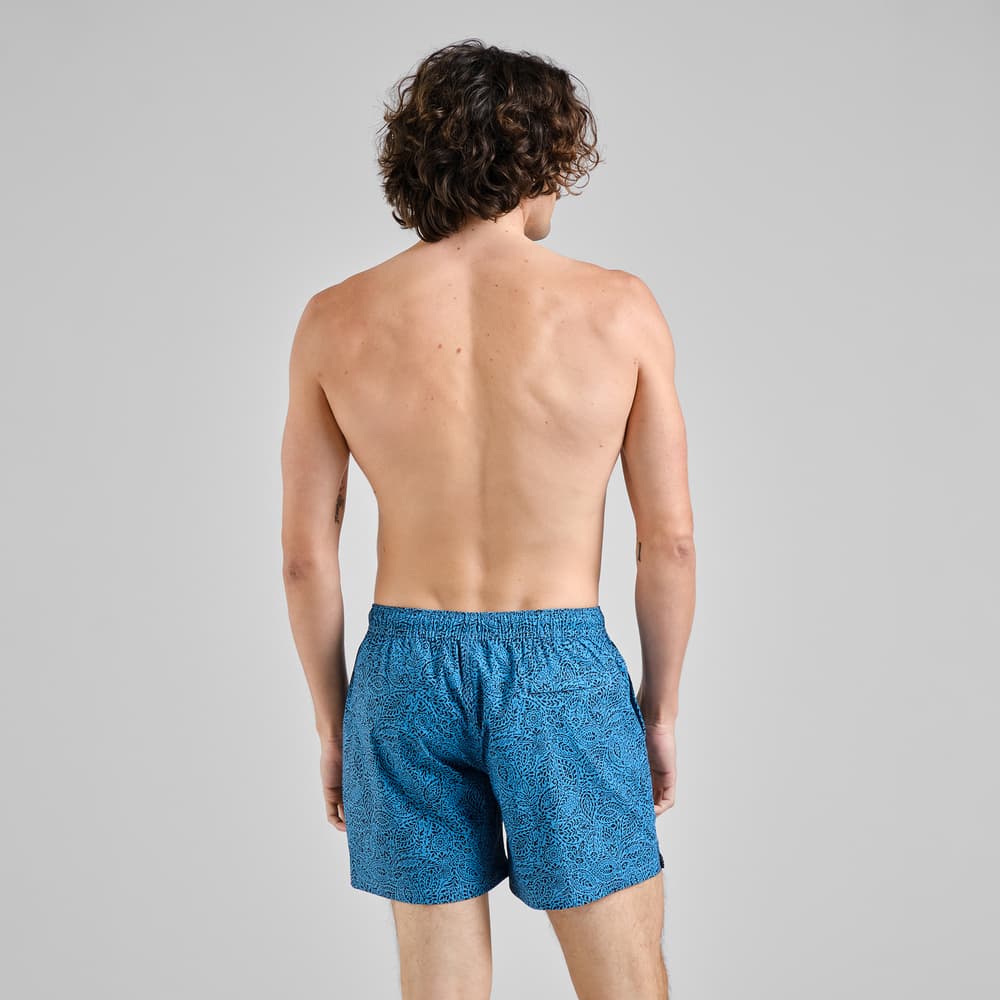 Swim Shorts Birka Paisley Leaf Blue