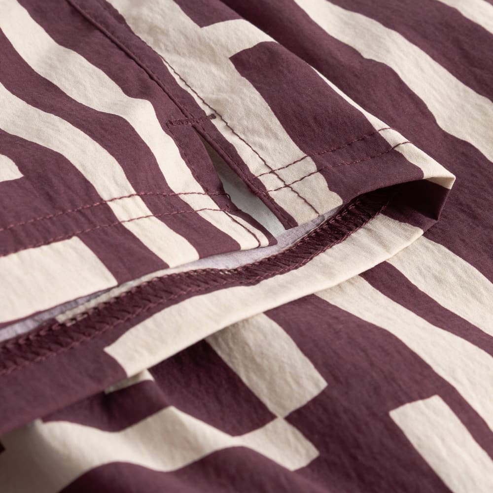 Swim Shorts Birka Lines & Sticks Fig Red