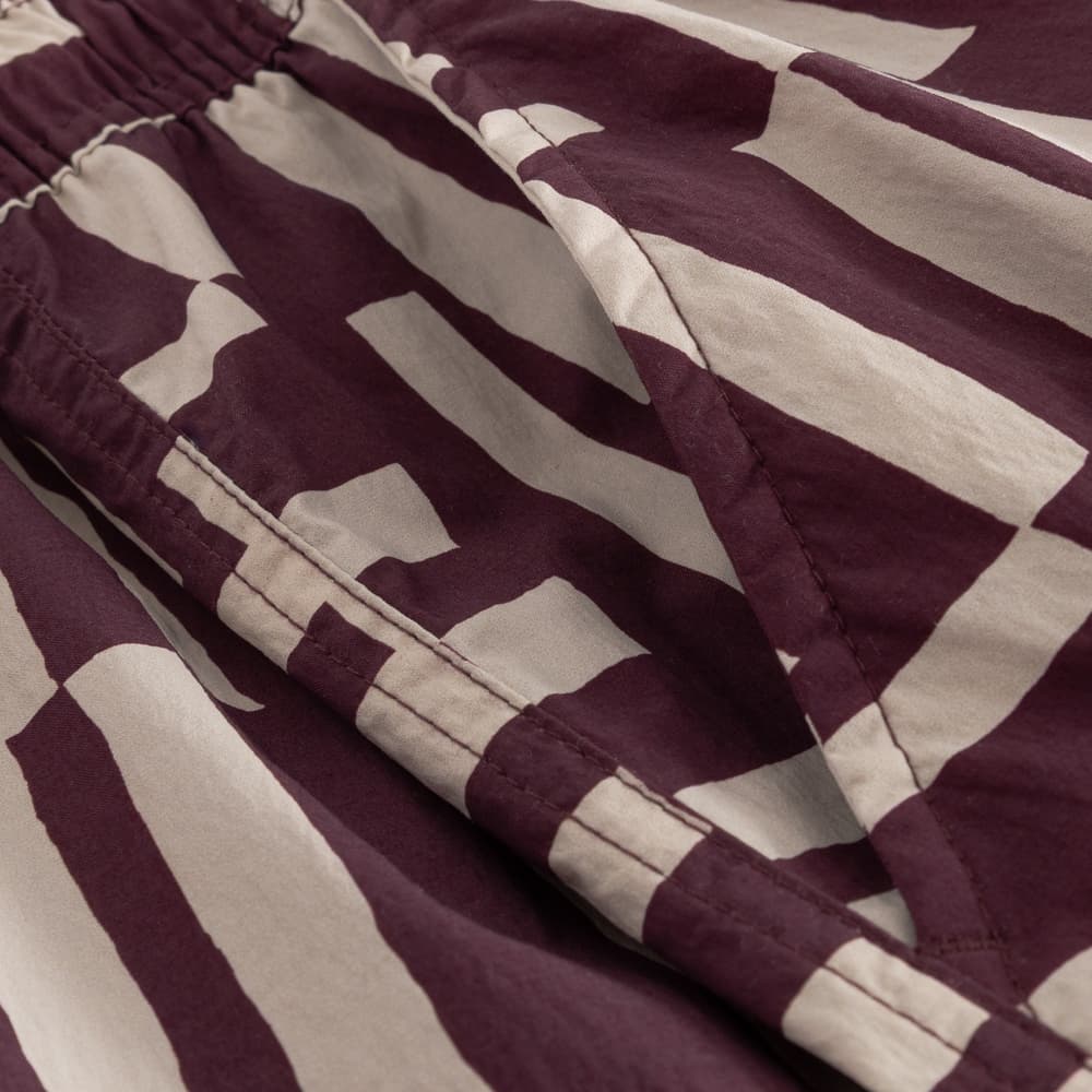 Swim Shorts Birka Lines & Sticks Fig Red