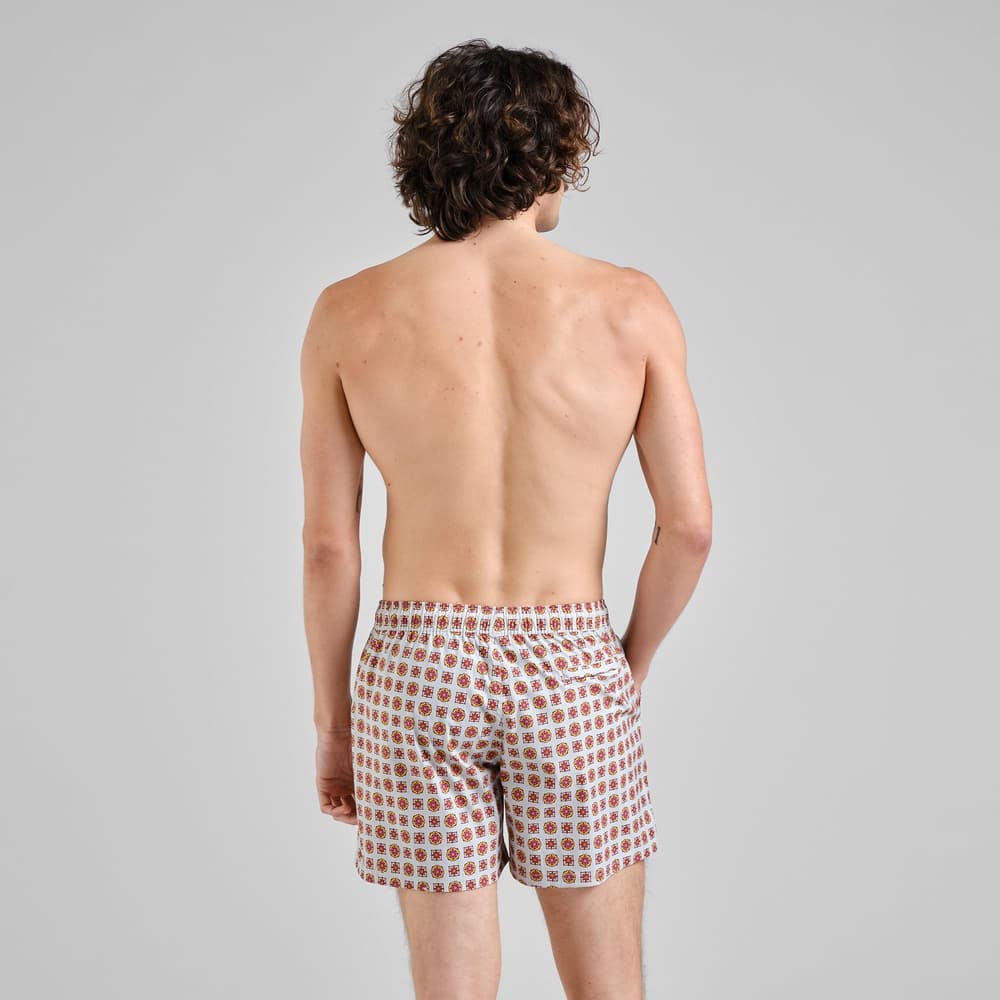 Swim Shorts Birka Medallion Checks Multi Color