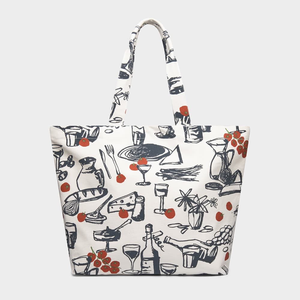 Beach Bag Sundre Dinner Time Blue